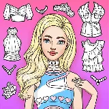 Girl Coloring Dress Up Games